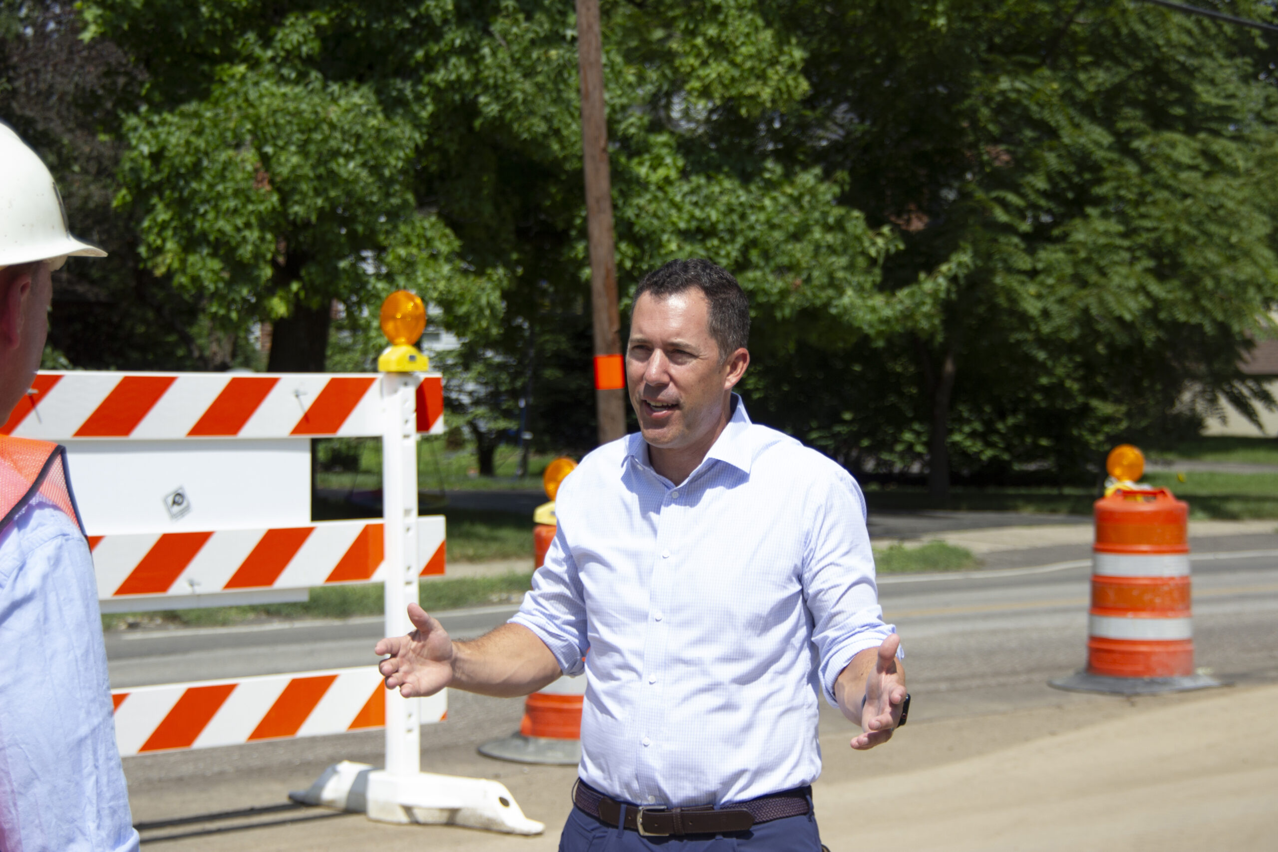 Todd Walter on the construction site.